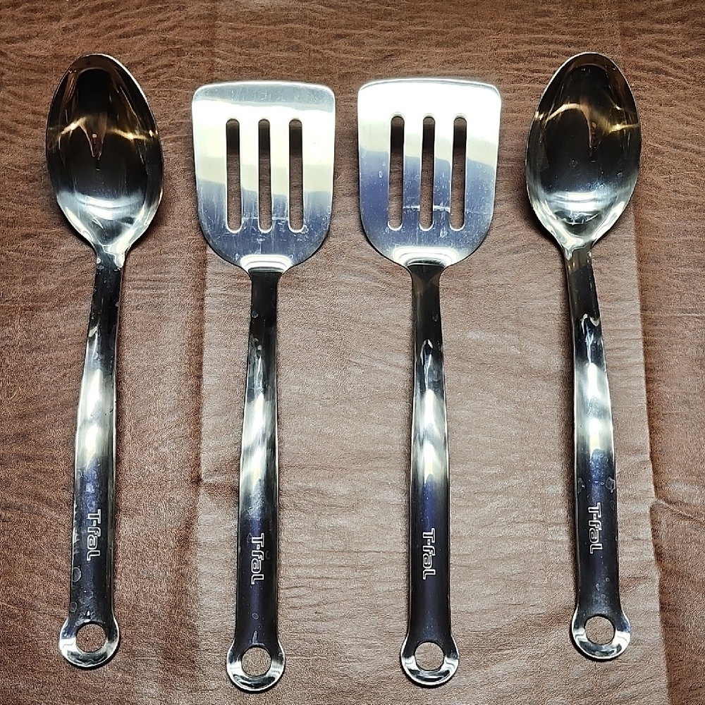 Stainless Steel Kitchen Utensil Set - Silver